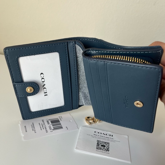 Coach Snap Wallet In Signature Denimππ - Picture 6 of 10